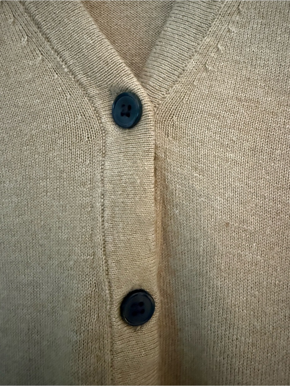 Banana Republic Women's Camel/Tan V-Neck Button Cardigan - Picture 3 of 3